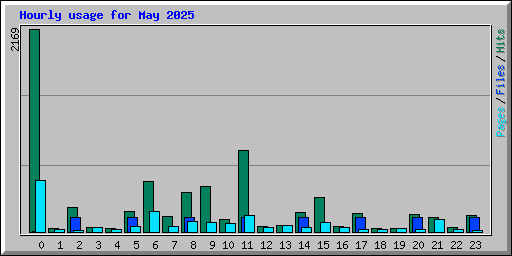 Hourly usage for May 2025